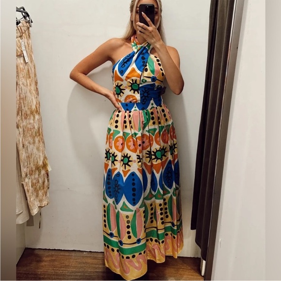 ZARA Printed Halter Top 7703/025 278/015 - Picture 7 of 8